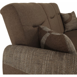 Canapea Tempo Kondela Milo (Brown/Dark Beige) Thumb