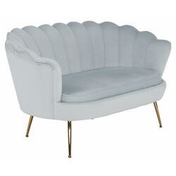 Диван Tempo Kondela Noblin 132x76 (Gray-Light Blue/Golden Chrome) Thumb