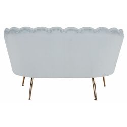 Диван Tempo Kondela Noblin 132x76 (Gray-Light Blue/Golden Chrome) Thumb