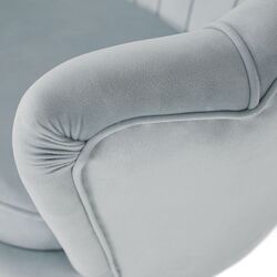 Диван Tempo Kondela Noblin 132x76 (Gray-Light Blue/Golden Chrome) Thumb