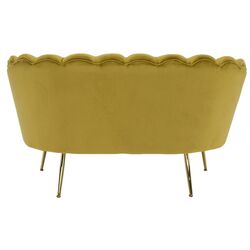 Диван Tempo Kondela Noblin 132x76 (Mustard/Golden Chrome) Thumb