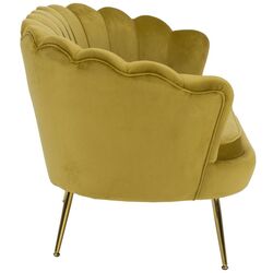 Диван Tempo Kondela Noblin 132x76 (Mustard/Golden Chrome) Thumb