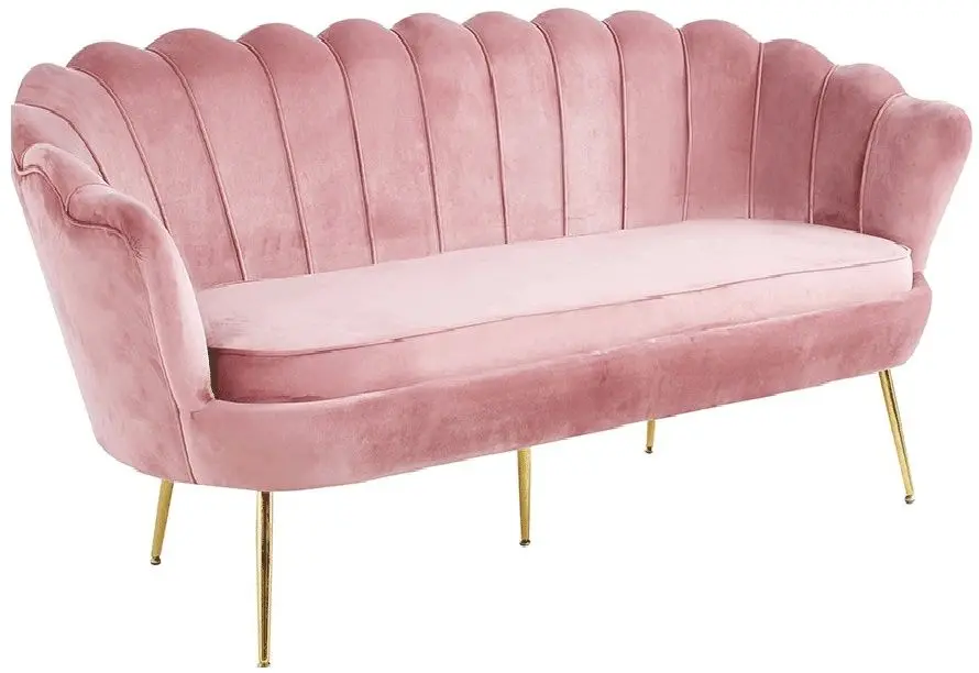 Диван Tempo Kondela Noblin 76x160 (Pink/Golden Chrome)