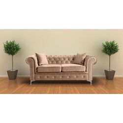 Диван Tempo Kondela Romano 2-местный/раскладной (Light Brown)