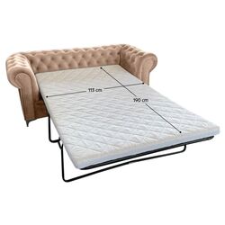 Диван Tempo Kondela Romano 2-местный/раскладной (Light Brown) Thumb