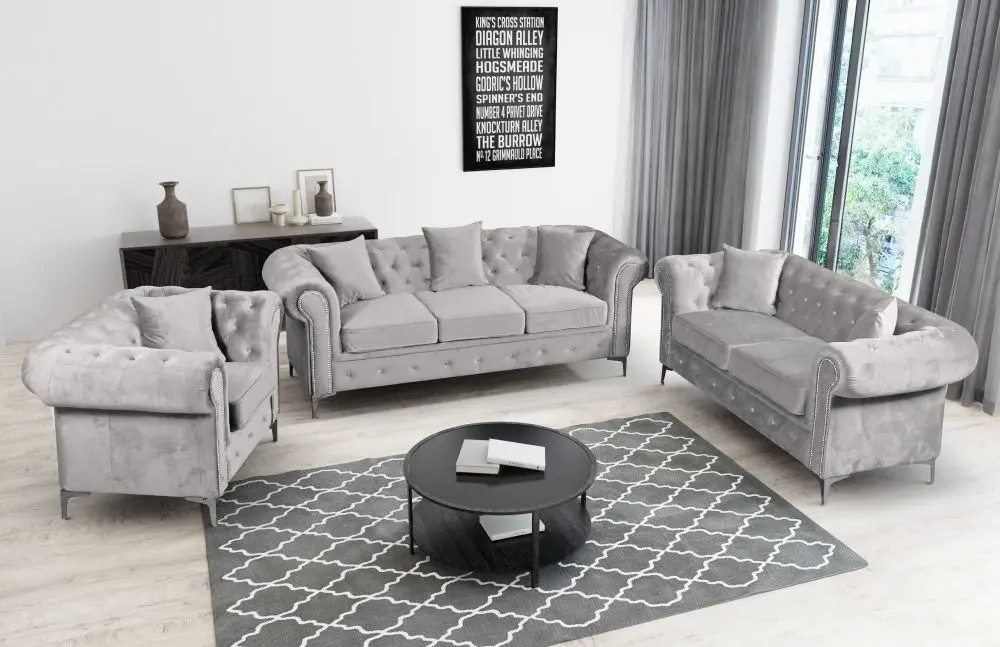 Canapea Tempo Kondela Romano 2-locuri/extensibil (Light Gray)