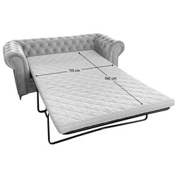 Canapea Tempo Kondela Romano 2-locuri/extensibil (Light Gray) Thumb