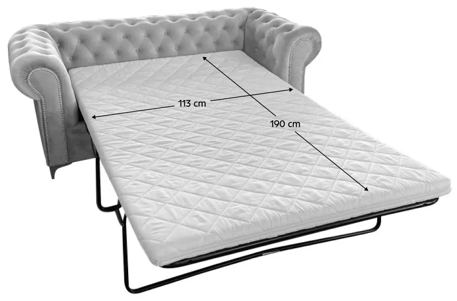 Canapea Tempo Kondela Romano 2-locuri/extensibil (Light Gray)