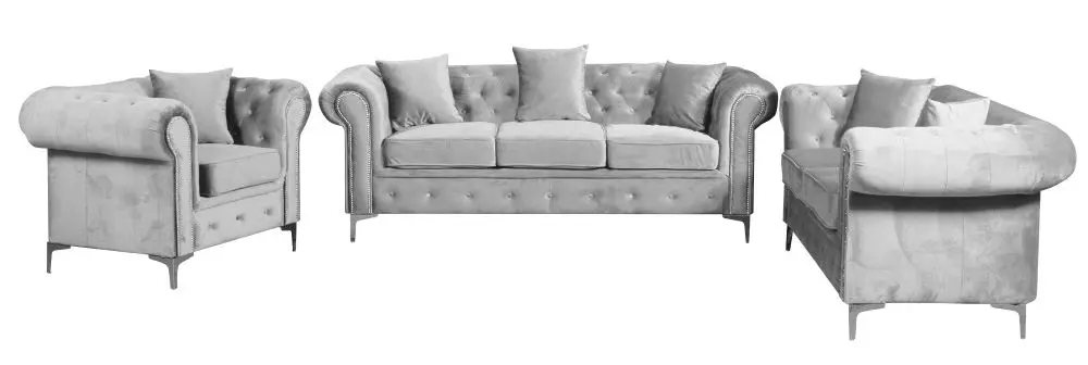 Canapea Tempo Kondela Romano 2-locuri/extensibil (Light Gray)