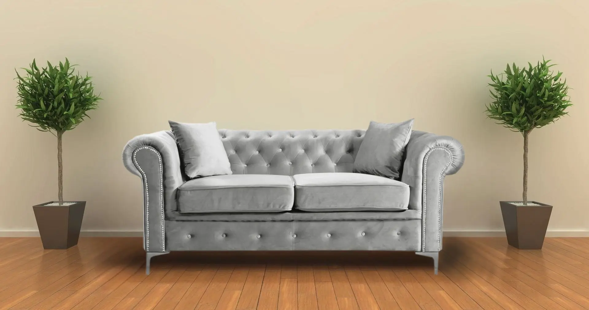 Canapea Tempo Kondela Romano 2-locuri/extensibil (Light Gray)