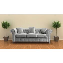 Canapea Tempo Kondela Romano 3-locuri (Light Gray)