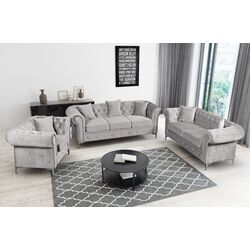 Canapea Tempo Kondela Romano 3-locuri (Light Gray) Thumb