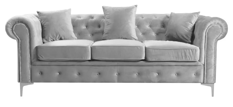 Canapea Tempo Kondela Romano 3-locuri/extensibil (Light Gray) - 7