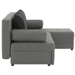 Диван угловой раскладной Tempo Kondela Mexx Right (Gray/Black) Thumb