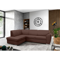 Canapea de colt Tempo Kondela Kenai Roh Left Malmo 26 (Brown)