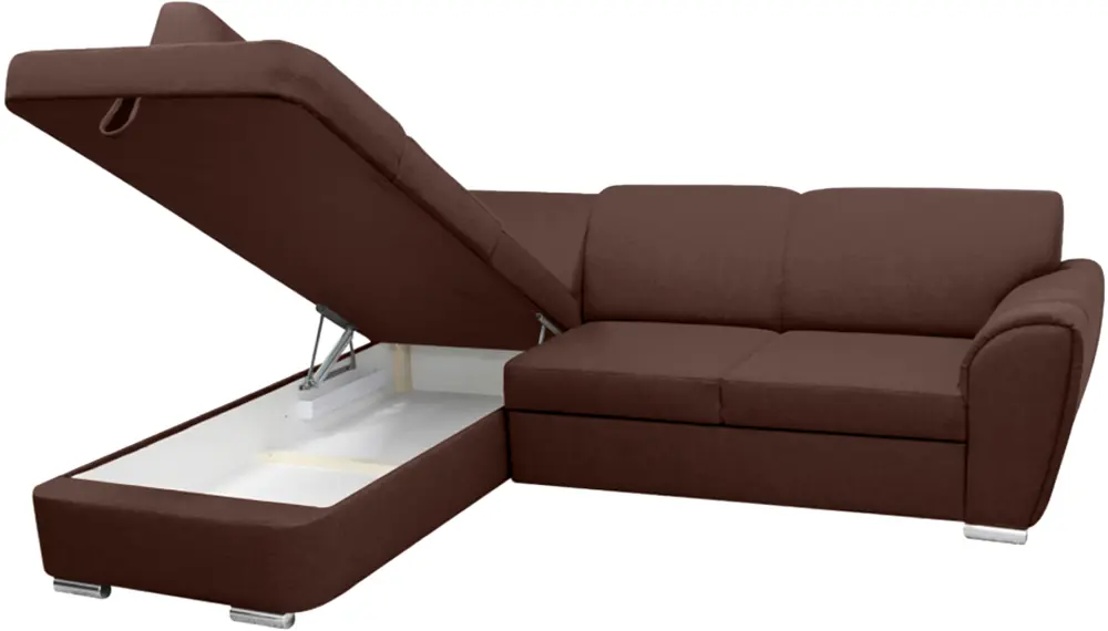 Canapea de colt Tempo Kondela Kenai Roh Left Malmo 26 (Brown)