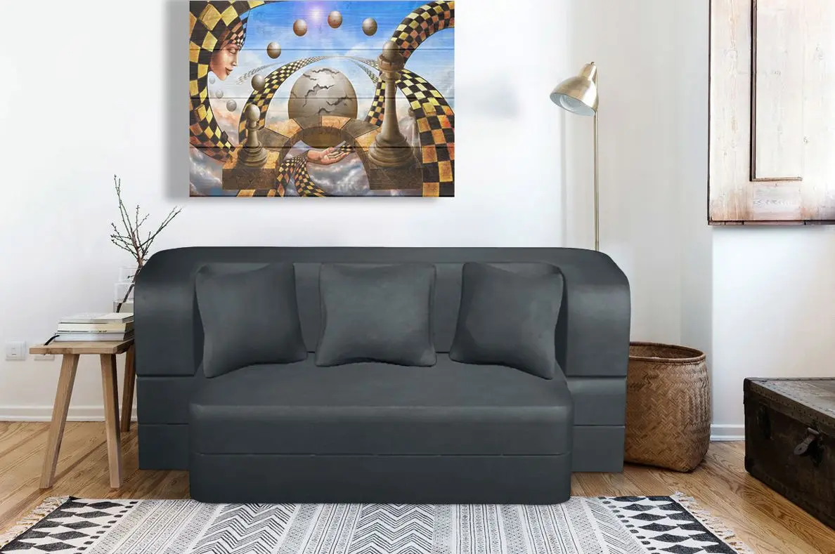 Диван Tiara Caprice 3 Extra 200x140x40 (Dark Grey)