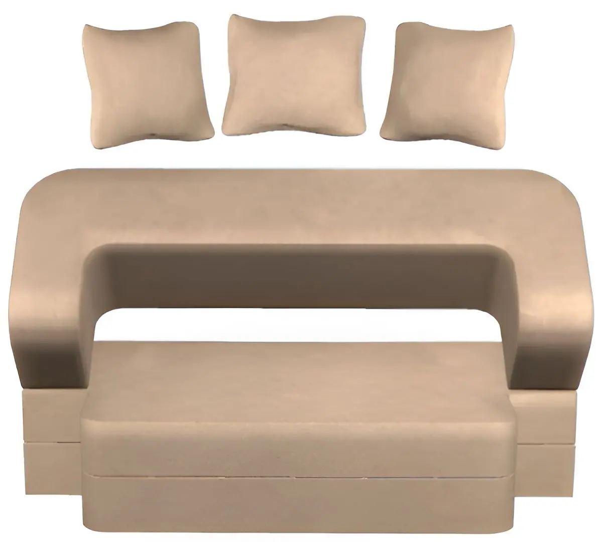 Диван Tiara Caprice 3 Extra 200x140x40 (Light Beige)