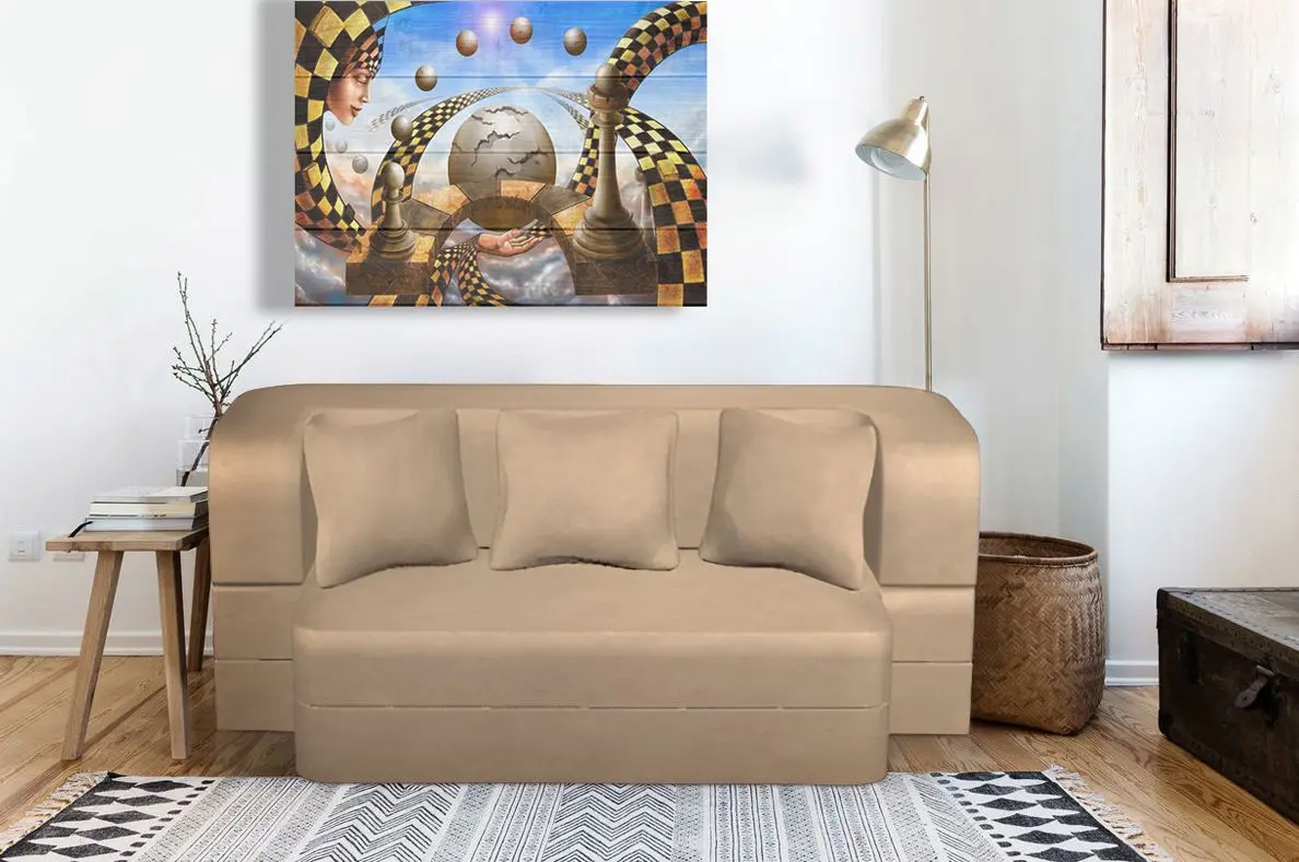 Диван Tiara Caprice 3 Extra 200x140x40 (Light Beige)