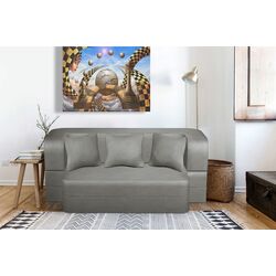 Canapea Tiara Caprice 3 Extra 200x140x40 (Light Grey)