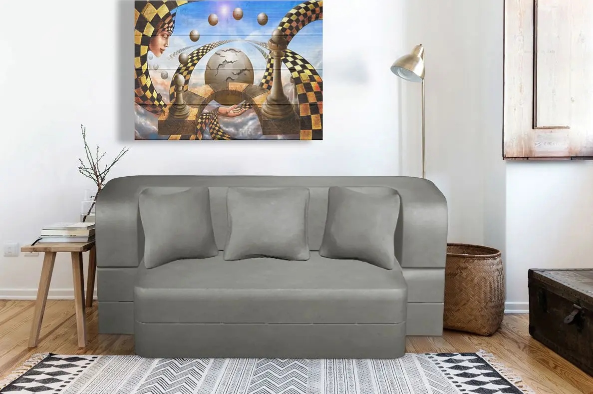 Canapea Tiara Caprice 3 Extra 200x140x40 (Light Grey)