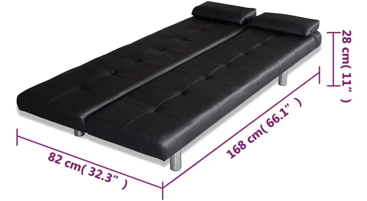 Canapea VidaXL 241722 (Black)