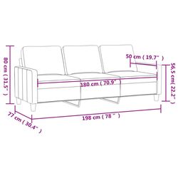Canapea VidaXL 359210 (Dark Grey) Thumb