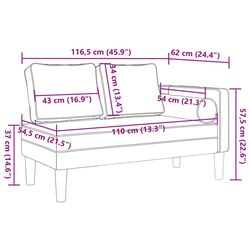 Диван VidaXL 4007580 (Dark Grey) Thumb