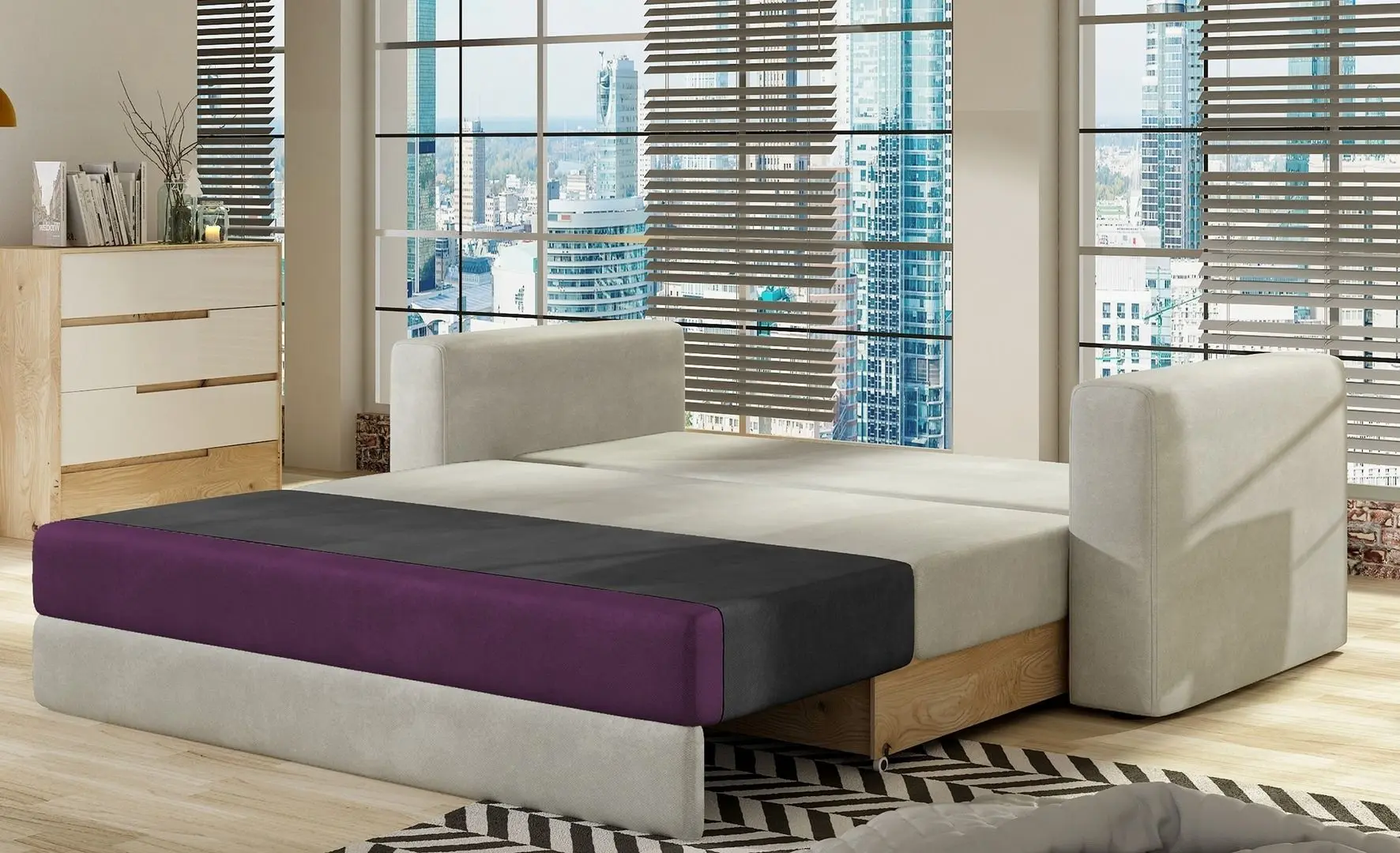 Canapea Eltap Wave Paros 05 (Light Gray)