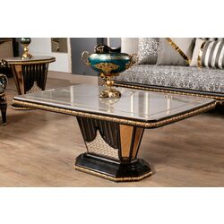 Living Charme&Luxe Furniture Manolya №9 (Chocolate/Gold/Gray) Thumb