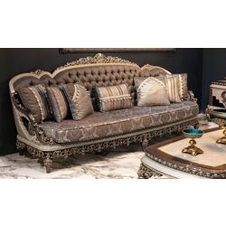 Living Charme&Luxe Furniture Nida №9 (Gray/Gold/Brown) Thumb