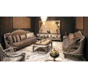 Living Charme&Luxe Furniture Nida №9 (Gray/Gold/Brown)