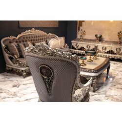 Living Charme&Luxe Furniture Nida №9 (Gray/Gold/Brown) Thumb