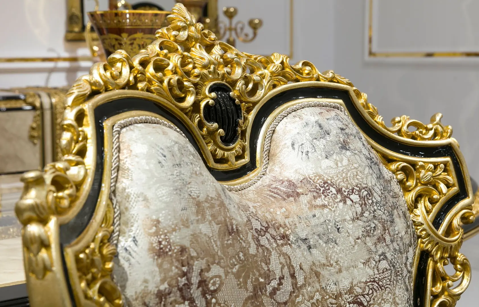 Living Charme&Luxe Furniture Paris №9 (Gold/Gray-Beige/Black)