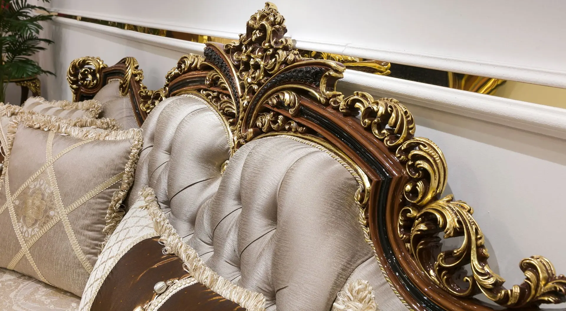 Living Charme&Luxe Furniture Riva №9 (Brown/Gold/Cappuccino)