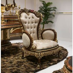 Living Charme&Luxe Furniture Riva №9 (Brown/Gold/Cappuccino) Thumb