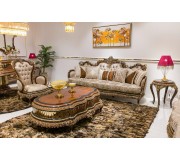 Living Charme&Luxe Furniture Riva №9 (Brown/Gold/Cappuccino)