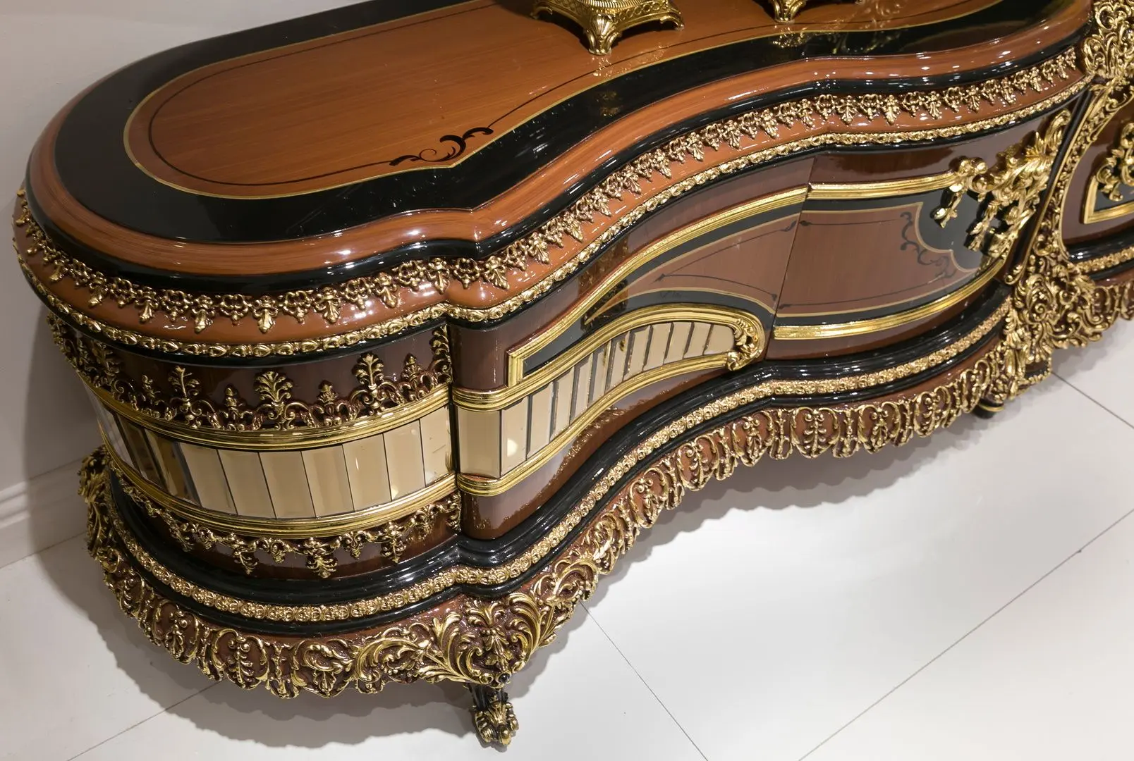 Living Charme&Luxe Furniture Riva №9 (Brown/Gold/Cappuccino)