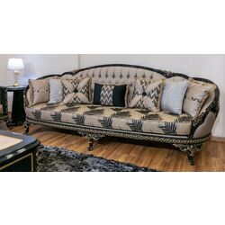 Living Charme&Luxe Furniture Siyah Inci №9 (Black/Beige/Gold) Thumb