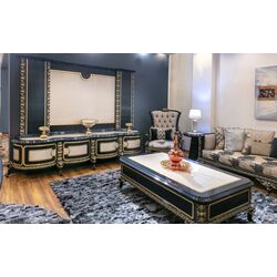 Living Charme&Luxe Furniture Siyah Inci №9 (Black/Beige/Gold) Thumb