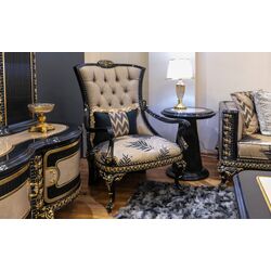Living Charme&Luxe Furniture Siyah Inci №9 (Black/Beige/Gold) Thumb
