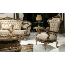Living Charme&Luxe Furniture Venedik №9 (Dark Cappuccino/Gold/Brown) Thumb