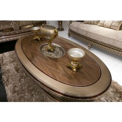 Living Charme&Luxe Furniture Venedik №9 (Dark Cappuccino/Gold/Brown) Thumb