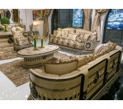 Living Charme&Luxe Furniture Versace №9 (Cappuccino/Gold/Dark Brown)