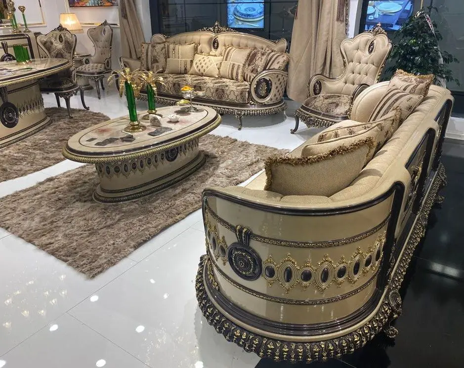 Living Charme&Luxe Furniture Versace №9 (Cappuccino/Gold/Dark Brown)