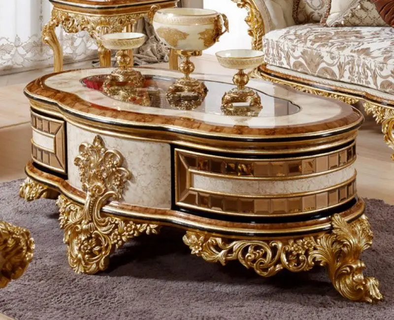 Living Charme&Luxe Furniture Zeren G №9 (Cream/Gold/Brown)