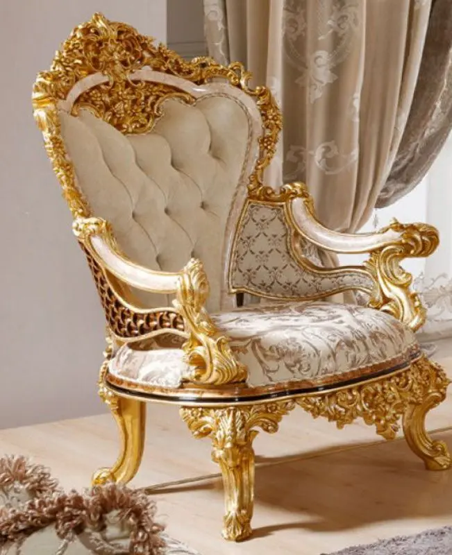 Living Charme&Luxe Furniture Zeren G №9 (Cream/Gold/Brown)