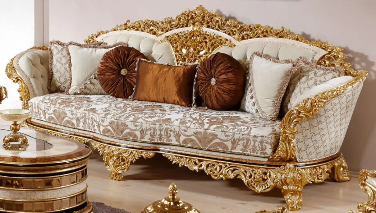 Living Charme&Luxe Furniture Zeren G №9 (Cream/Gold/Brown)