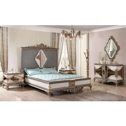 Dormitor Charme&Luxe Furniture Lotus №5 (Gray/Gold/Brown) Thumb
