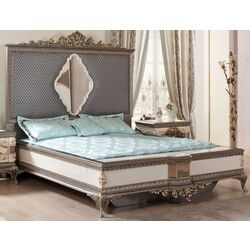 Dormitor Charme&Luxe Furniture Lotus №5 (Gray/Gold/Brown) Thumb